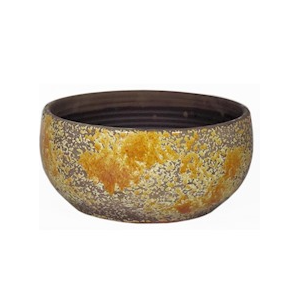 Coupe Luuk d28 h13cm ocre