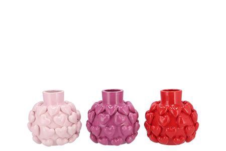 <h4>Love Sweet Pink Mix Vase Little Hearts Ass 15x15x1</h4>
