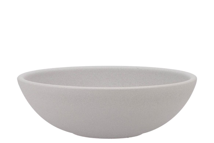 <h4>Vinci Matt Grey Bowl Low 25x8cm Nm</h4>
