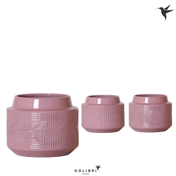 <h4>Kolibri Home Maze pot purple 9 cm</h4>