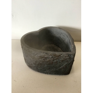 GROOVY STONE PLANTER  BROWN 14*13*H7