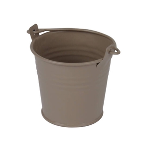 Bucket Sevilla zinc 6.3xH5.7cm - ES5.5 taupe mat