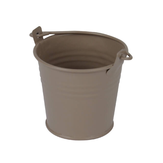 <h4>Bucket Sevilla zinc 6.3xH5.7cm - ES5.5 taupe mat</h4>