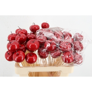 Stick Apple 5cm Red Satingloss