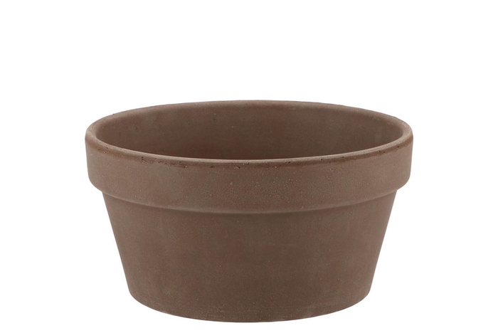 <h4>Terra Choco Schaal Konisch Grijs 20x10cm V</h4>