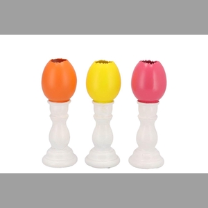 Easter Egg Trophy Dutch Orange Mix Vase Ass 6x6x16cm Nm