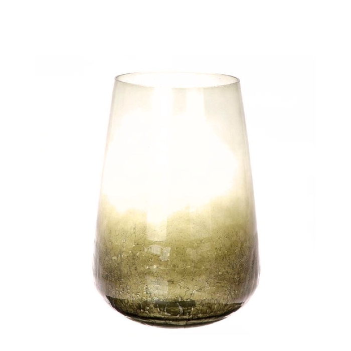 Glass oneida vase d20 28cm