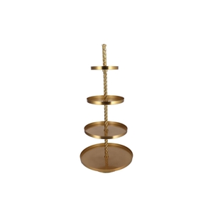 Storage Shelf Swirl Majestic Gold 56x56x125cm