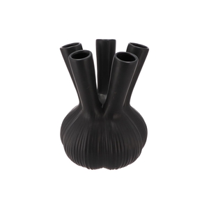 Aglio Straight Black Vase 26x26x35cm