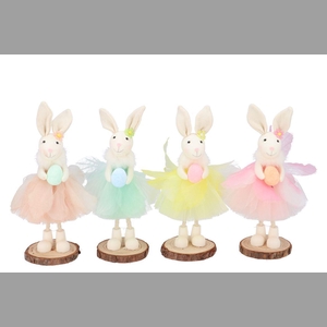 Easter Fun Pastel Bunny Ballet Stand Ass 6x6x20cm