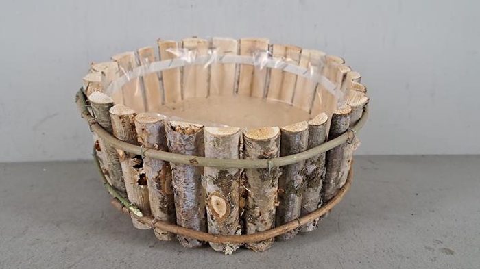 <h4>Planter Birch  Ø33x12cm</h4>