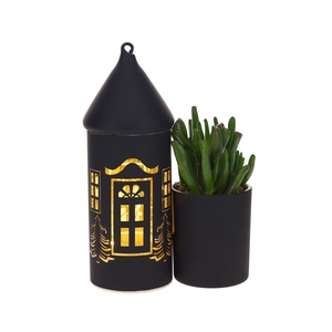 LED Duo glazen huis met Succulent