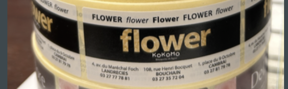 <h4>Étiquettes autocollantes par 1500 flower</h4>