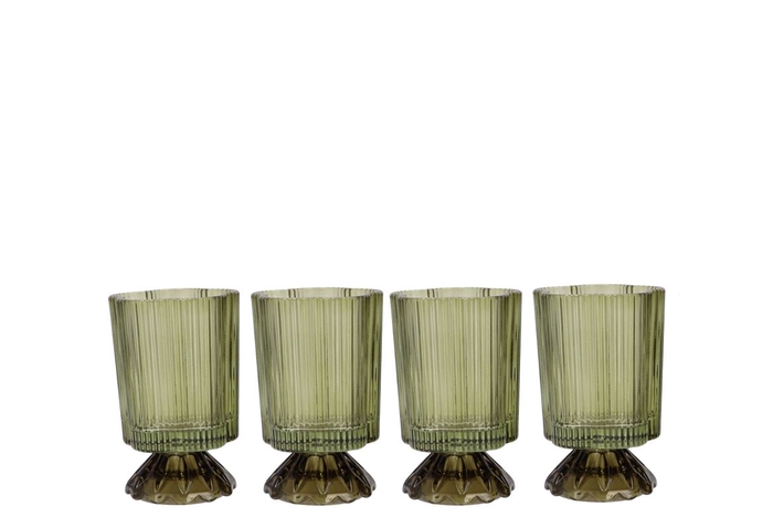 <h4>Naomi Summer Green Tealight Holder Ass 8x12cm</h4>