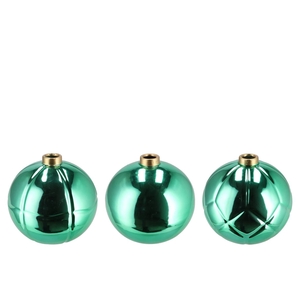 Christmasball Green Single Vase Ass 9x9x8cm Nm