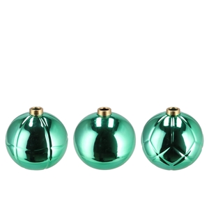 Christmasball Green Single Vase Ass 19x19x17cm