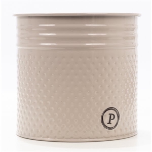 P&PURE Zinc pot Louise 4 taupe