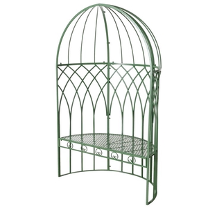 Bench Vico, H 187 cm, Iron powder coated, green, 4066076336500, 2044459