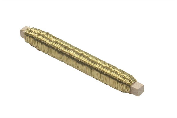 Wikkeldraad 100grx0,5mm goud