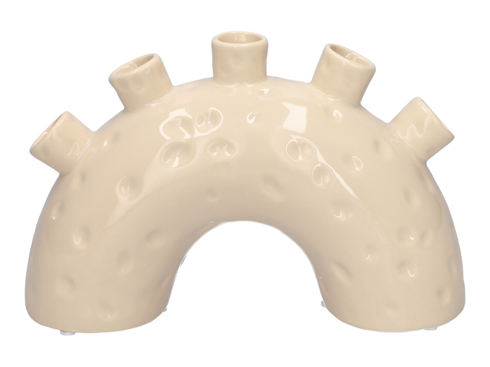 <h4>DF03-666845000 - Vase Tulor 24x8.5x15.3 taupe</h4>