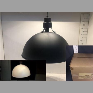 Old-fashioned Factory Lamp Mat Black & Cream