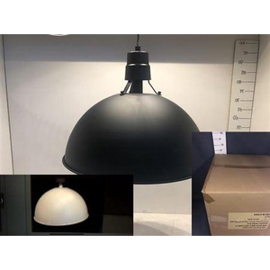 Old-fashioned Factory Lamp Mat Black & Cream