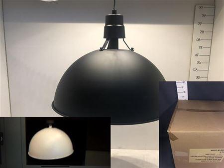 <h4>Old-fashioned Factory Lamp Mat Black & Cream</h4>