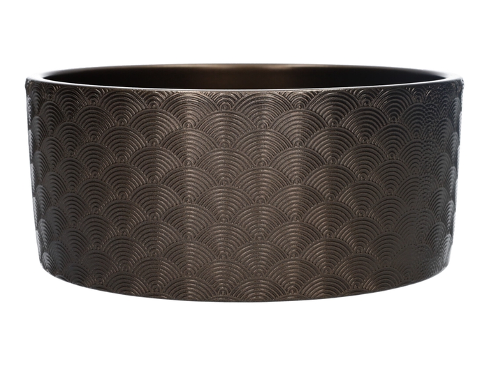 <h4>DF03-884722700 - Planter Napoli d22.5xh10.1 bronze</h4>