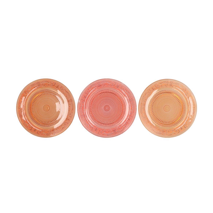 <h4>Dayah Coral Sunset Glass Plate 23x2cm Ass P/1 Nm</h4>