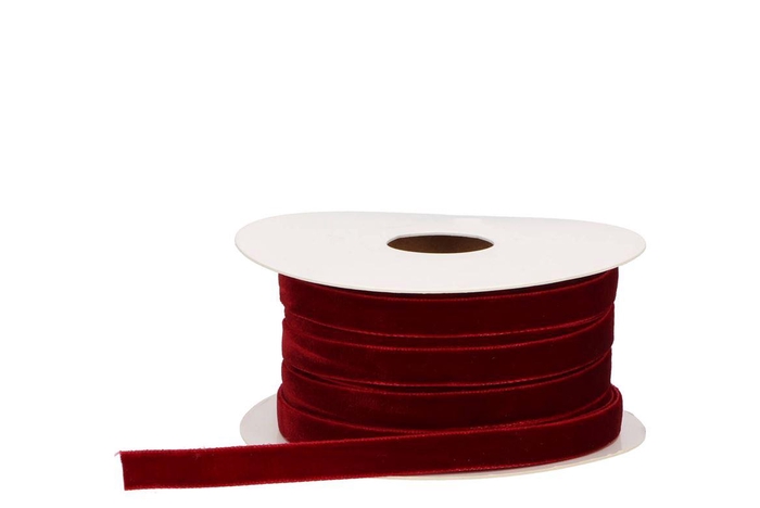 <h4>Ribbon Velvety 25 Bordeaux 20mx9mm 25-11</h4>