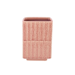 Mirre Old Pink Cube Pot 15x15x20cm