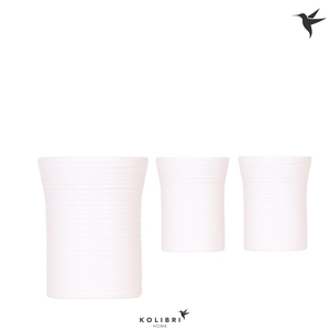 Kolibri Home Furrow pot white