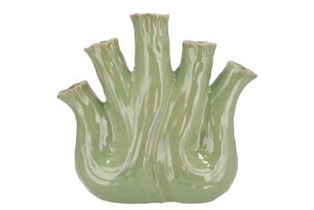 <h4>Aglio Pistache Vase Oval 36x17x33cm Nm</h4>