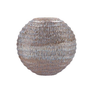 Inga Jada Grey Oval Vase Active Glaze Wave 51x17x5