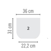 VASO ATENAS CILINDRICO 36  - A 31 X L 36 CM - 20 L CHUMBO