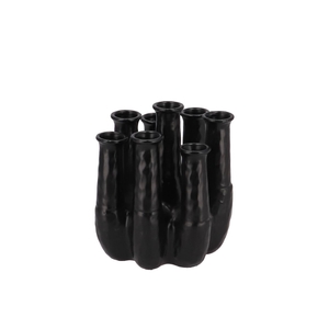 Inga Jahra Black Vase Tube 15x13x18cm