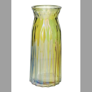 DF02-664128200 - Vase Ruby2 d10/11xh24 yellow + pearl