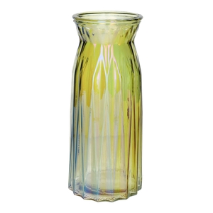 DF02-664128200 - Vase Ruby2 d10/11xh24 yellow + pearl