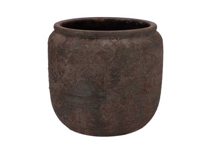 <h4>Batu Grey Pot 24x21cm</h4>