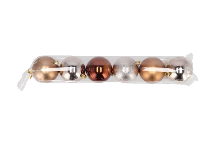 <h4>Deco Unbreakable Amber Ball S/6 70mm Nm</h4>
