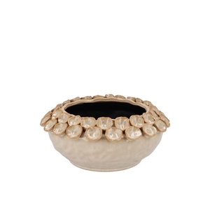 Nancy Beige Pot Flower 25x25x11cm