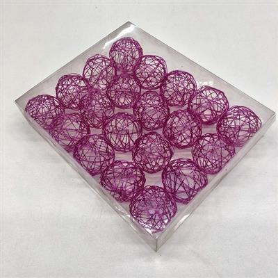 <h4>WIREBALL DROOGBL BEWERKT H% WIREBALL FUCHSIA Ø 4 CM (X20)</h4>