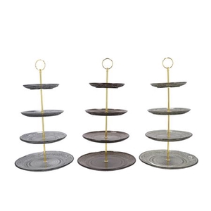 Dayah Black Mix Cake Shelf Ass 15/18/20/25x46cm