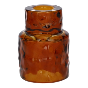 DF02-667101200 - Candle hldr Luxis2 d4.5/6xh8.3 brown