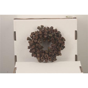 Wreath Euca Clock 15cm