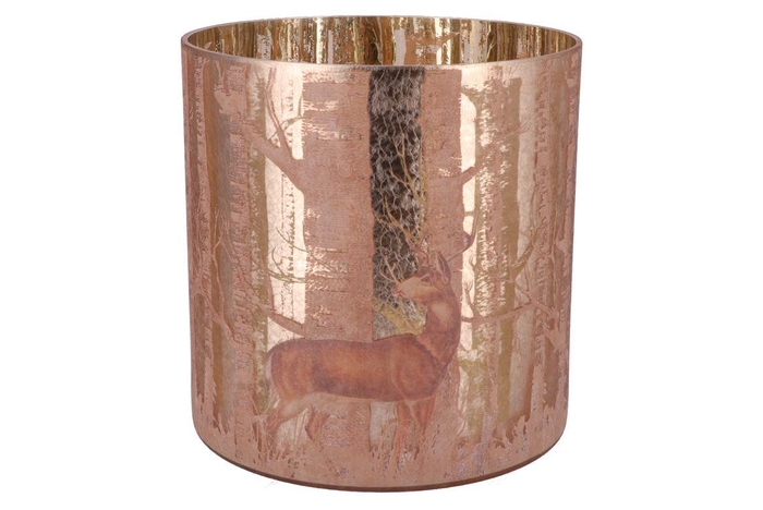 <h4>Ruby Gold T-light Deer 25x25cm Nm</h4>