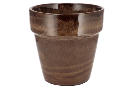 Ebbi Moss Brown Pot Glaze 25x25cm