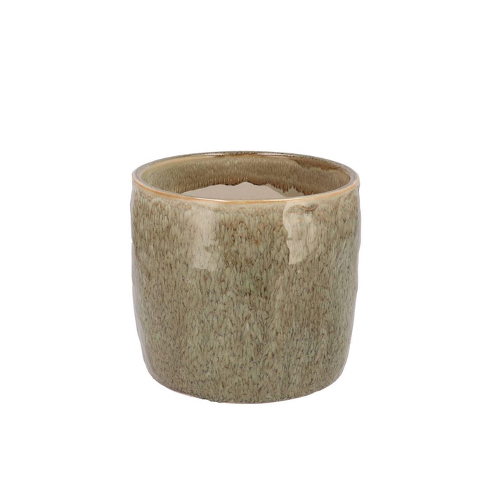 <h4>Iron Stone Sand Glazed Pot 12x11cm</h4>