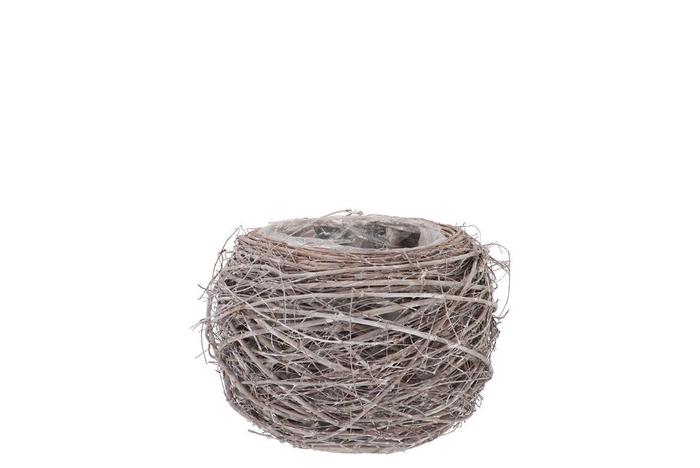 Nature Planter Elm Branch White 11x8cm