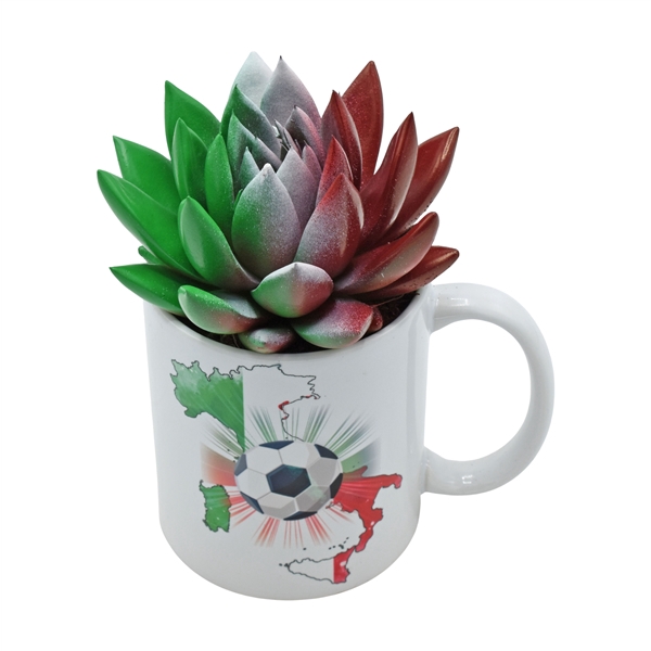 <h4>Miranda coloured flag Italy in mug</h4>